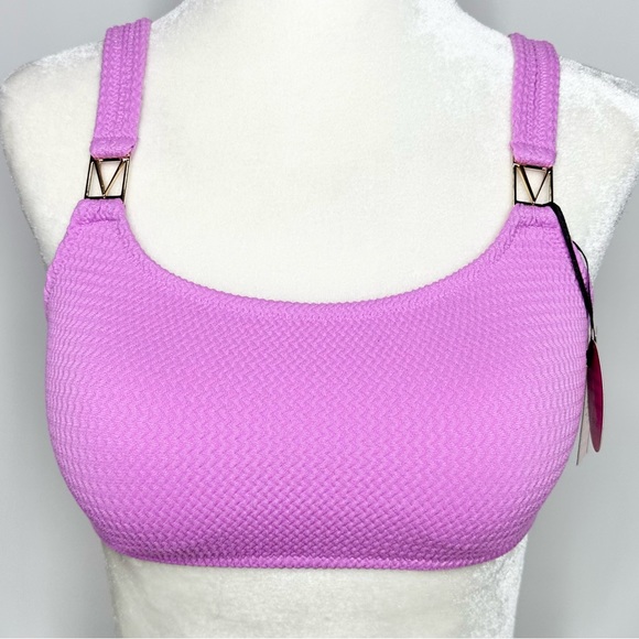 VS Pink Berry Gelato Ribbed Bikini Top - Picture 9 of 9